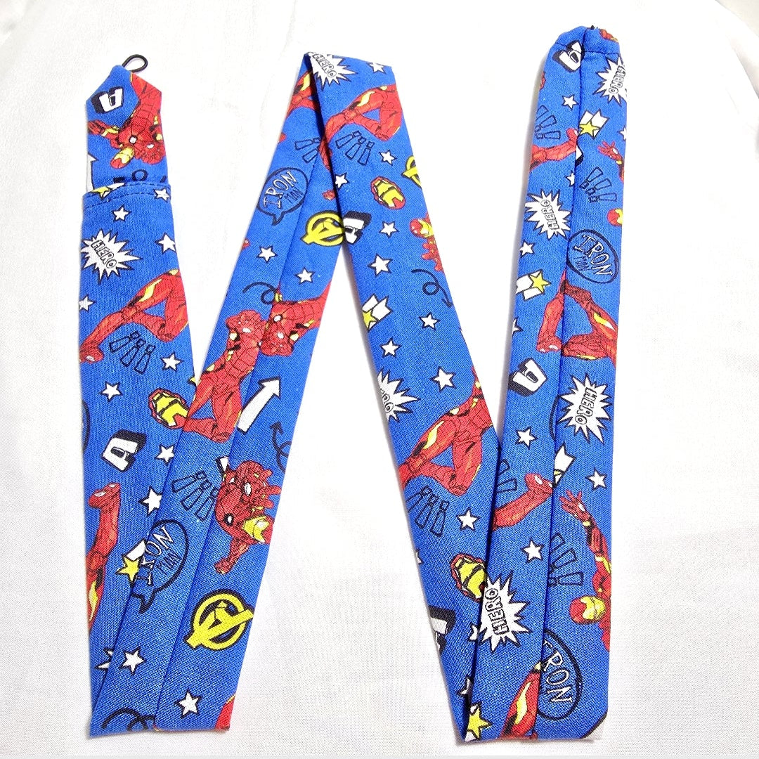 Handmade Blue Iron Man Superhero Stethoscope Cover: Fun Colorful Washable Cotton Unisex. Affirdable Gift Idea for Nurses, Doctors and RTs