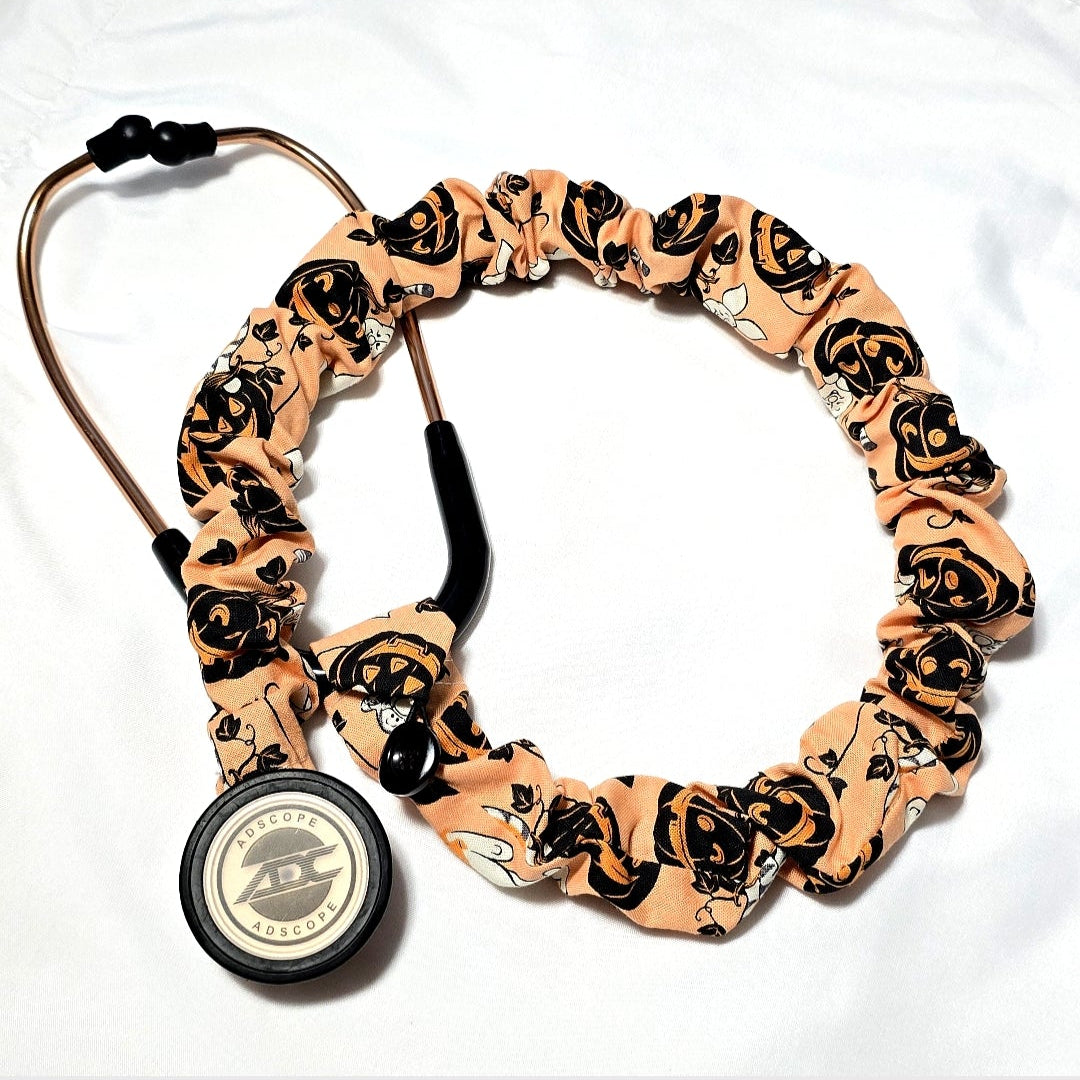 Winnie the Pooh Fall Pumpkin Stethoscope Sleeve Cover - Cotton Medical Accessory