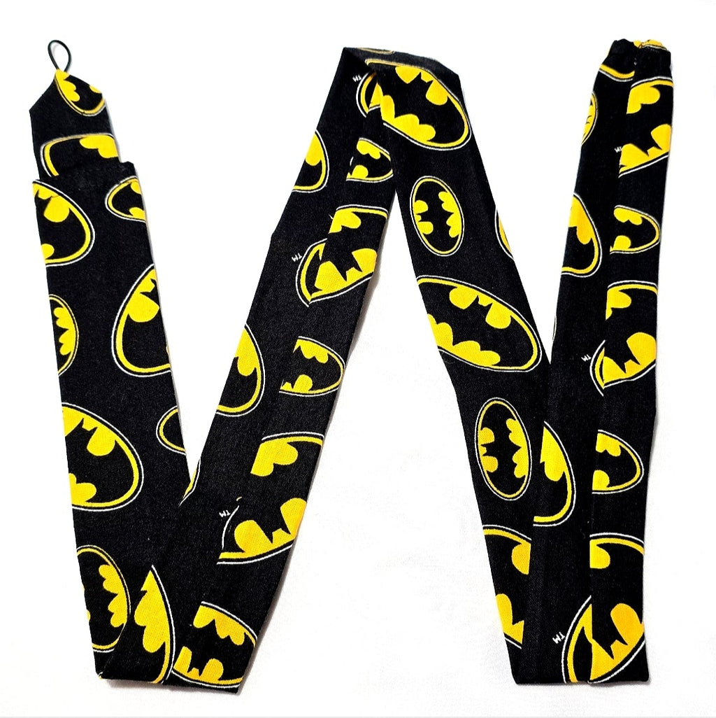 Handmade Black Batman Superhero Stethoscope Sleeve: Colorful Washable Cotton Cover