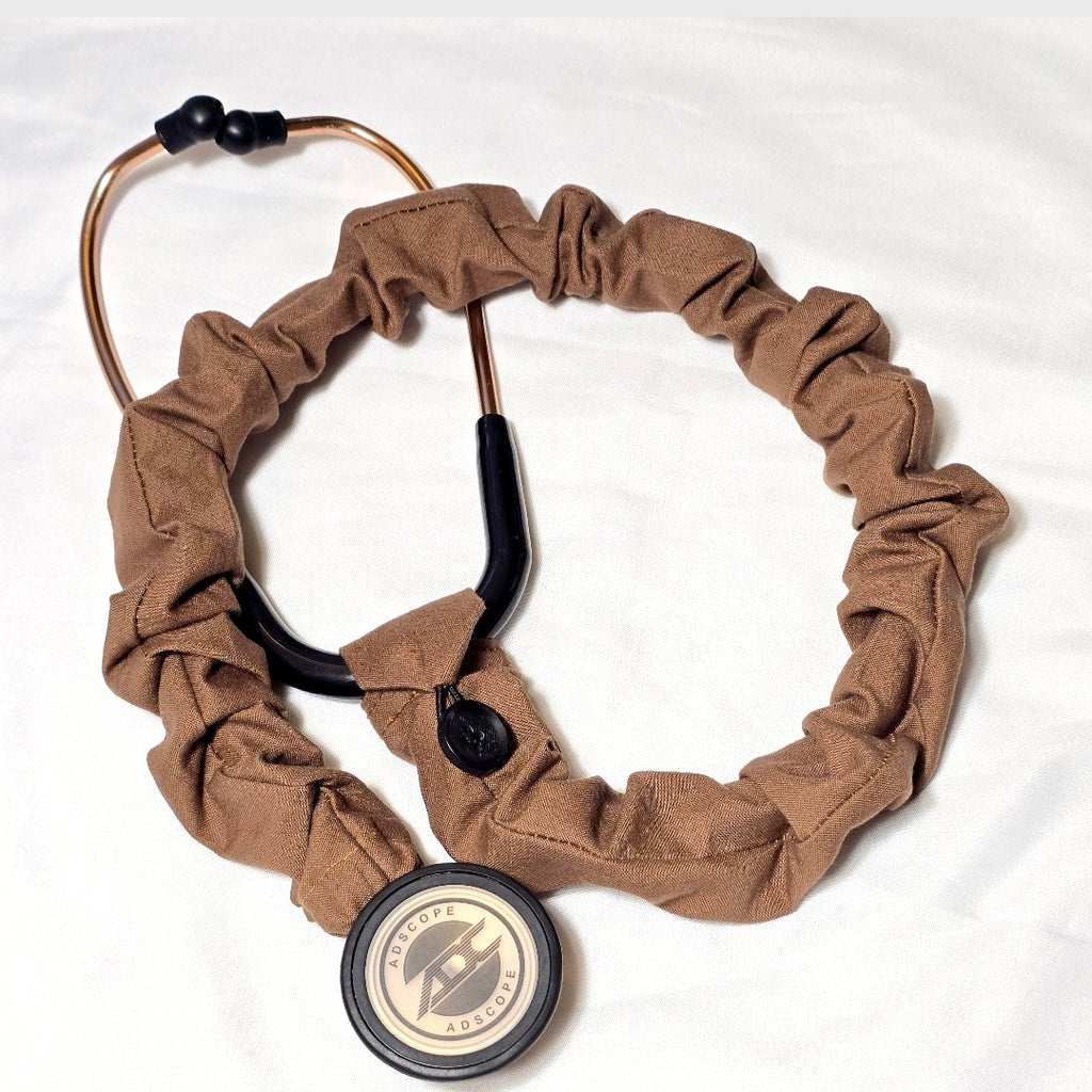 Brown Stethoscope Cover, Handmade Cotton Stethoscope Sleeve, Nurse Gift, Doctor Gift, Nursing Student Gift, Healthcare Worker Gift