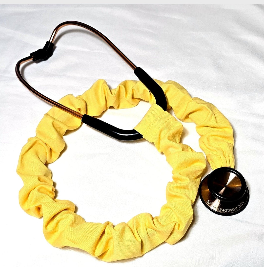 Yellow Stethoscope Cover, Handmade Cotton Stethoscope Sleeve, Nurse Gift, Doctor Gift, Nursing Student Gift, Healthcare Worker Gift