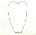 Nurse's Gift Under 50 dollars. Heartbeat EKG Pulse minimalist necklace
