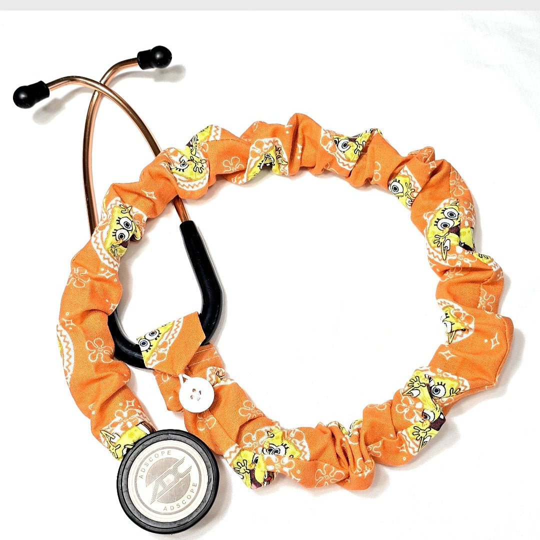 SpongeBob Orange Stethoscope   Cotton Cover : Nurse's Doctor's Gift Idea