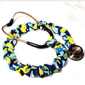 Handmade Blue Lemon Print  Stethoscope Sleeve: Washable Cotton Cover, Nurse's Doctor's RT'S gift