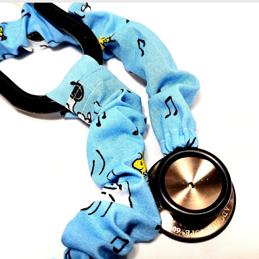Handmade Blue Snoopy Peanuts Stethoscope Sleeve Cover - Nurse's Doctor's Gift