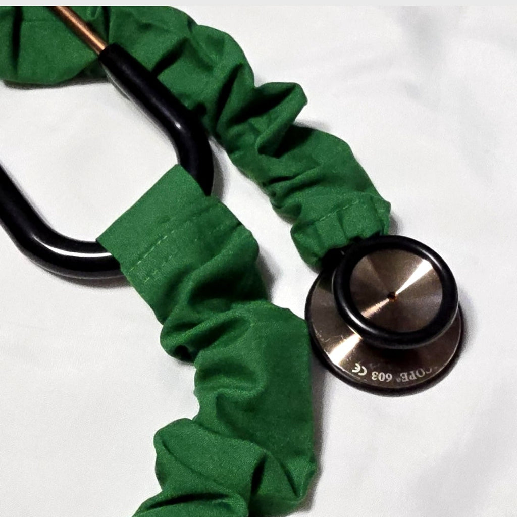 Handmade Plain Green Stethoscope Cover: Washable , Unisex. Doctor's,  RT's,  Nurse's Gift