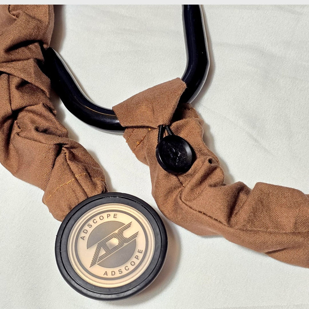 Brown Stethoscope Cover, Handmade Cotton Stethoscope Sleeve, Nurse Gift, Doctor Gift, Nursing Student Gift, Healthcare Worker Gift