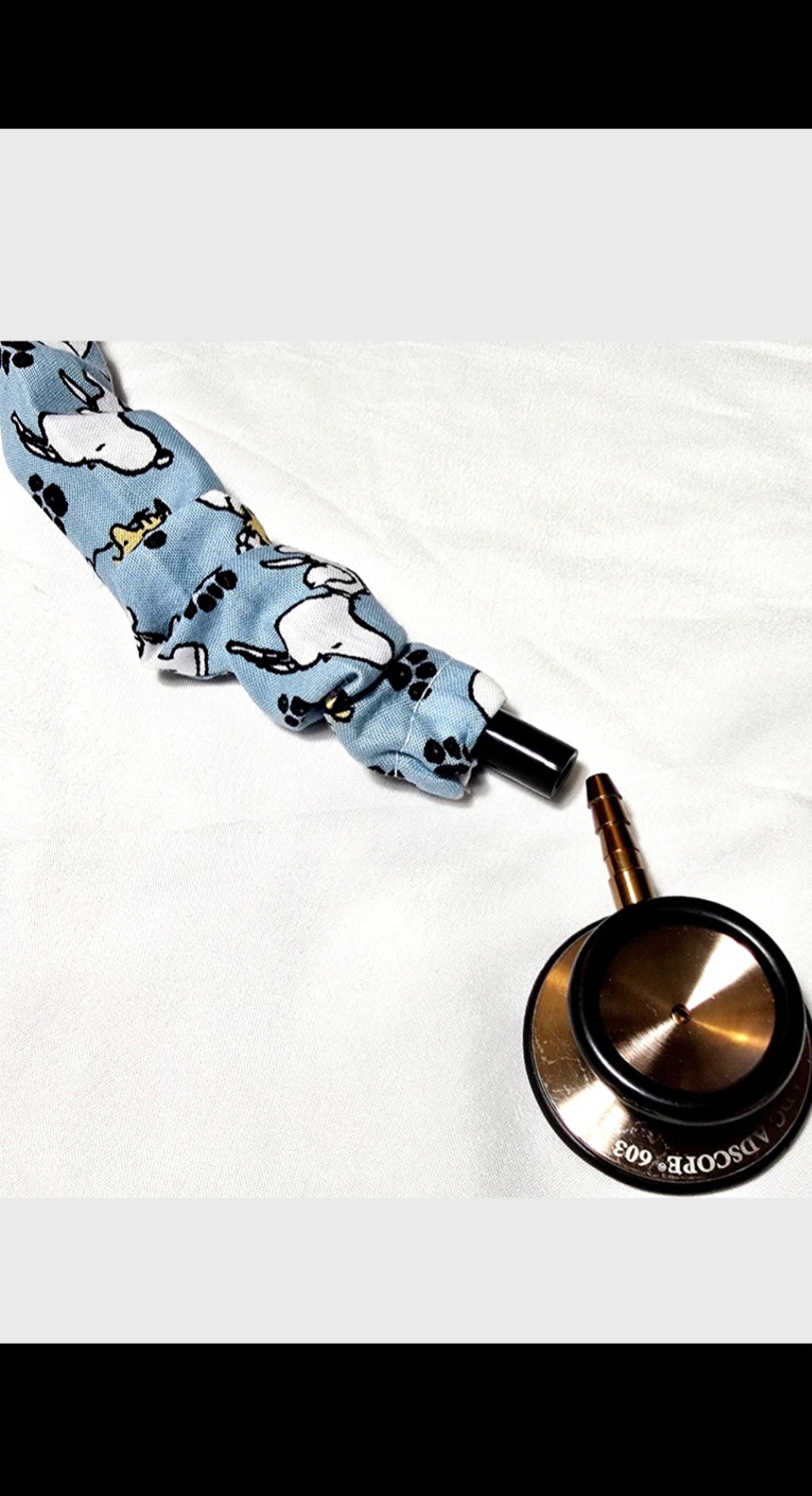 Handmade Snoopy Peanuts Stethoscope Sleeve - Cotton Accessory. Nurse's Doctor's RT'S gift