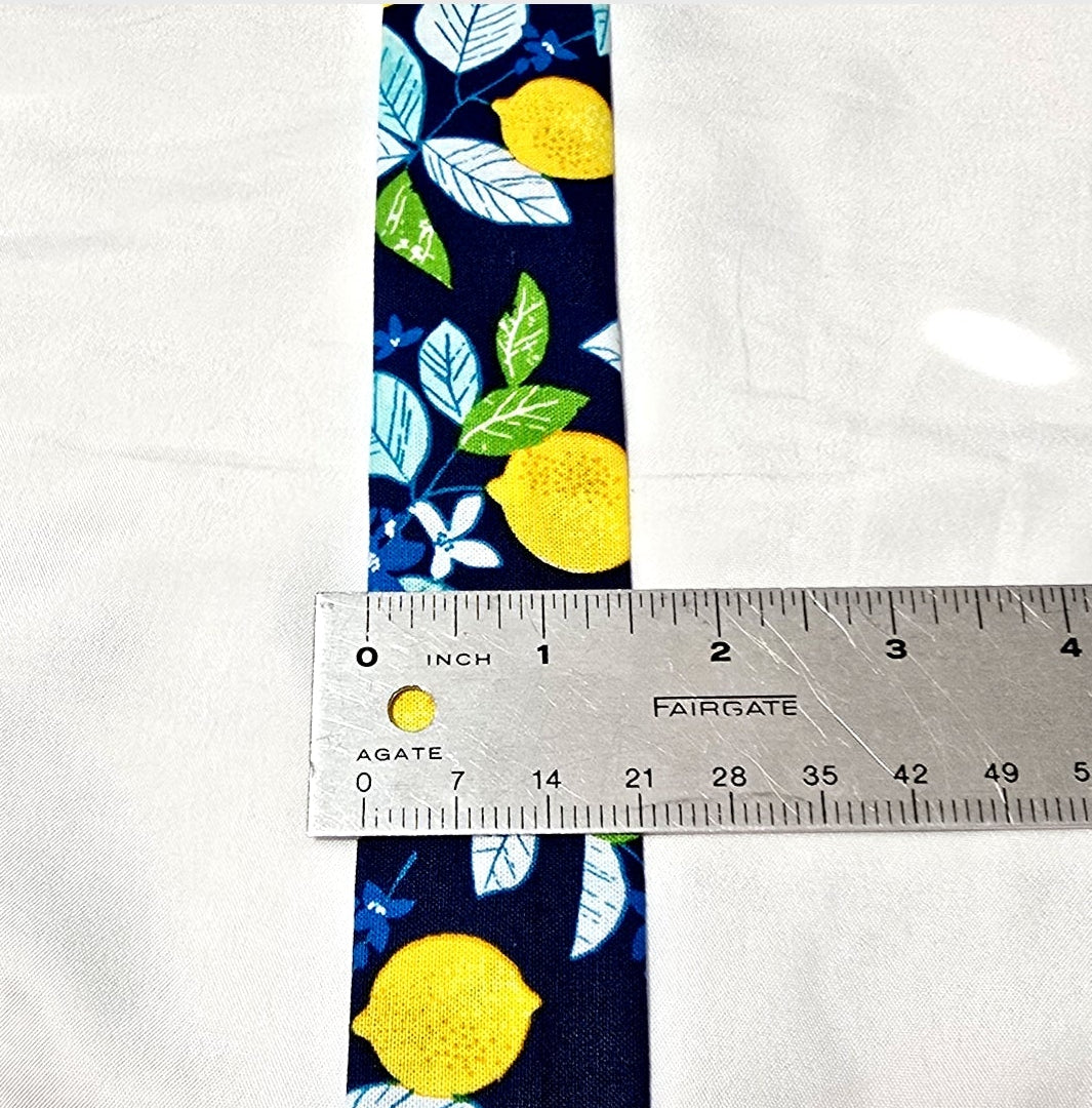 Handmade Blue Lemon Print  Stethoscope Sleeve: Washable Cotton Cover, Nurse's Doctor's RT'S gift