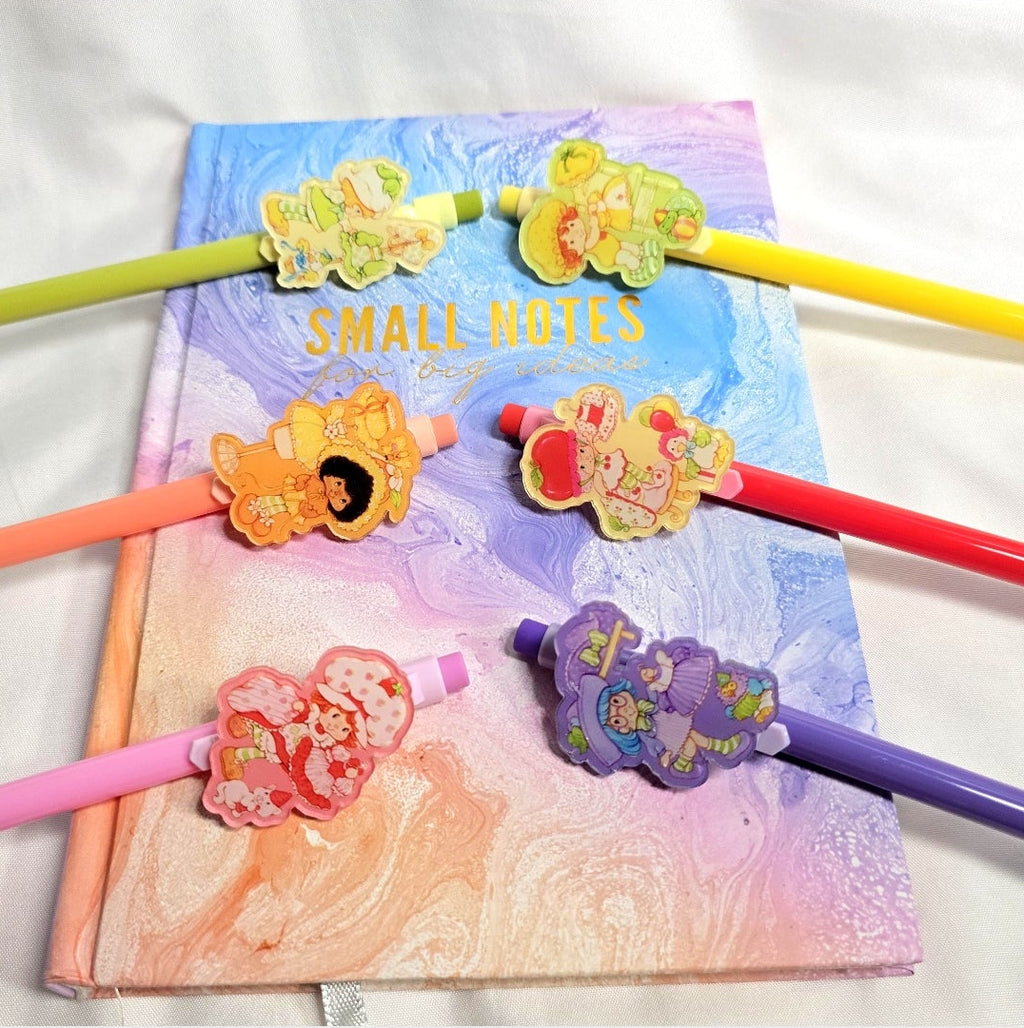 Strawberry Shortcake and Friends Decorated Pencils:  School Supplies