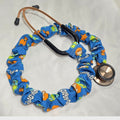 Handmade Colorful Blue Scooby-Doo Stethoscope Sleeve: Washable Colorful Cotton Cover