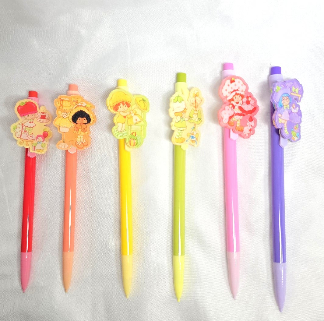 Strawberry Shortcake and Friends Decorated Pencils:  School Supplies