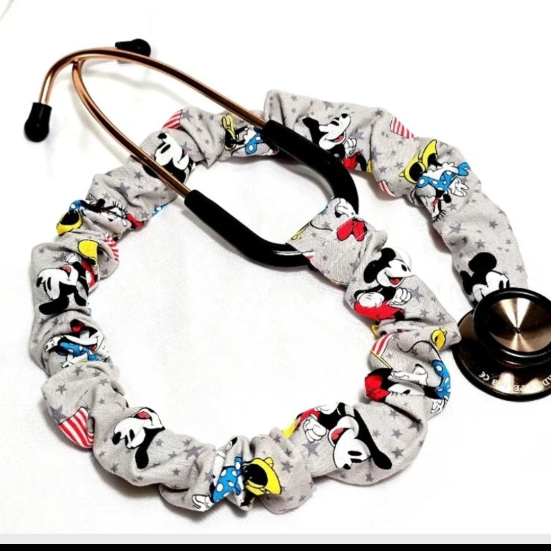 Handmade Disney Mickey Mouse Protective Stethoscope Cover, Cotton. Doctor's, RT's, Nurse's Gift