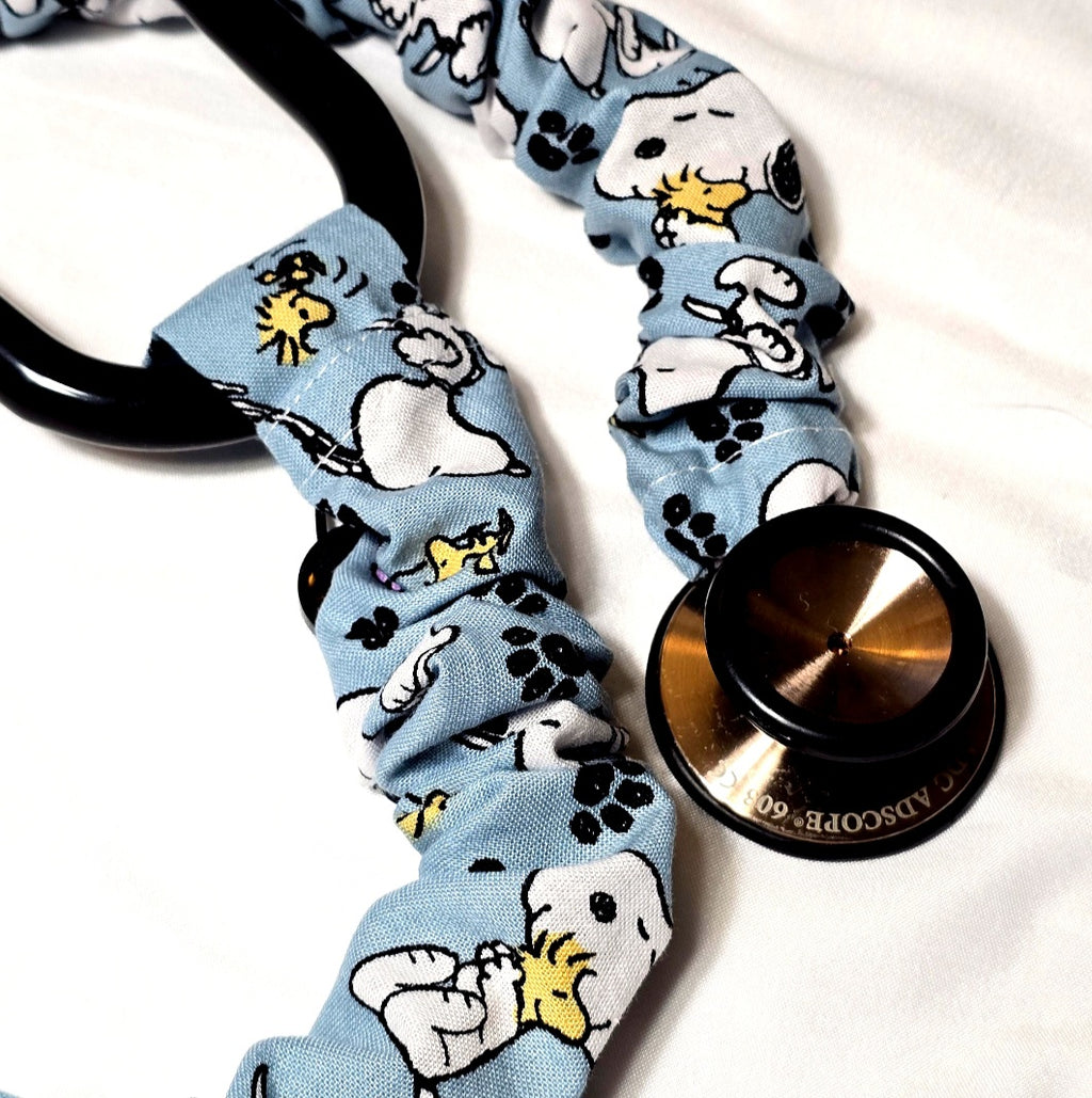 Handmade Snoopy Peanuts Stethoscope Sleeve - Cotton Accessory. Nurse's Doctor's RT'S gift