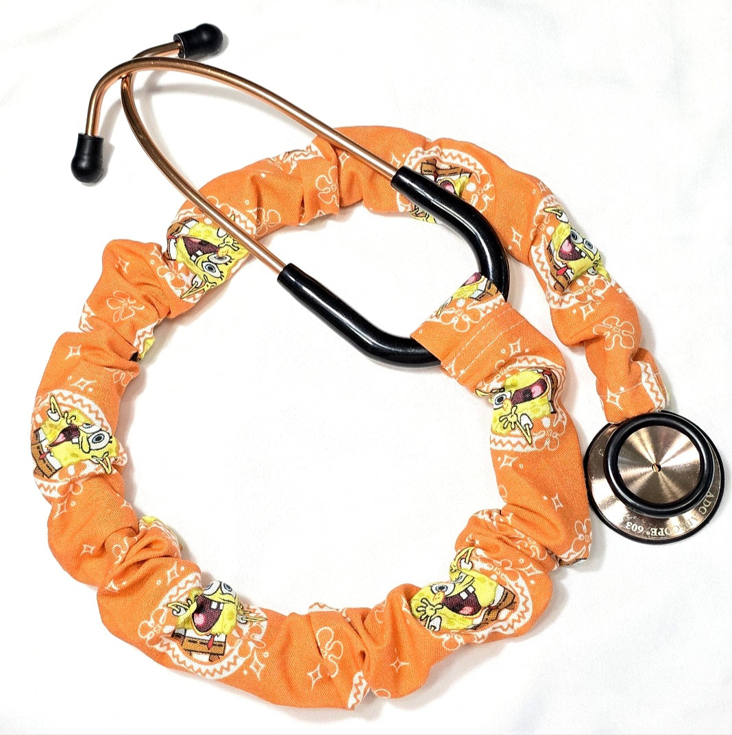 SpongeBob Orange Stethoscope   Cotton Cover : Nurse's Doctor's Gift Idea