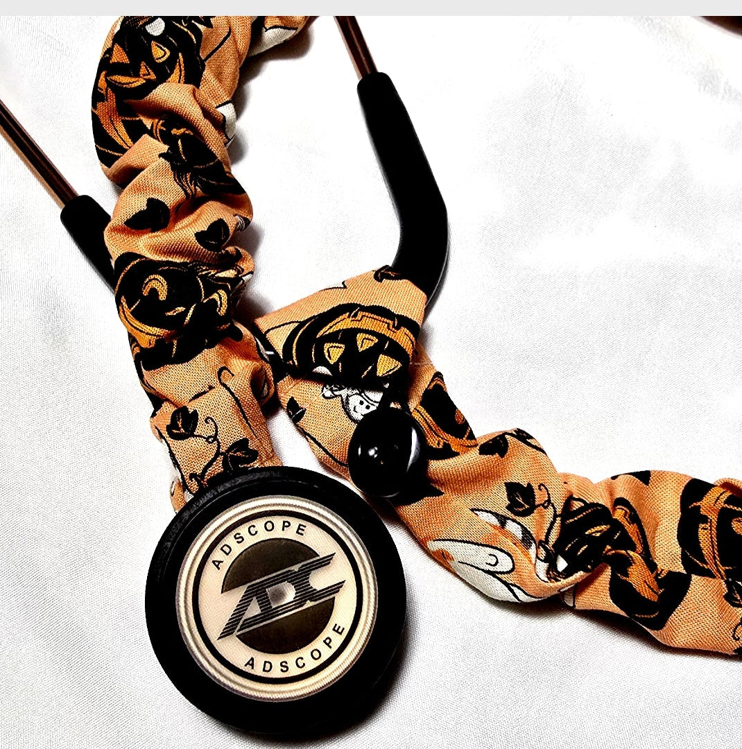 Winnie the Pooh Fall Pumpkin Stethoscope Sleeve Cover - Cotton Medical Accessory