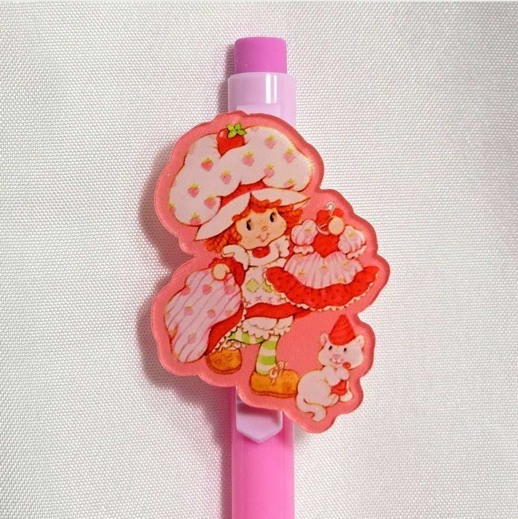 Strawberry Shortcake and Friends Decorated Pencils:  School Supplies