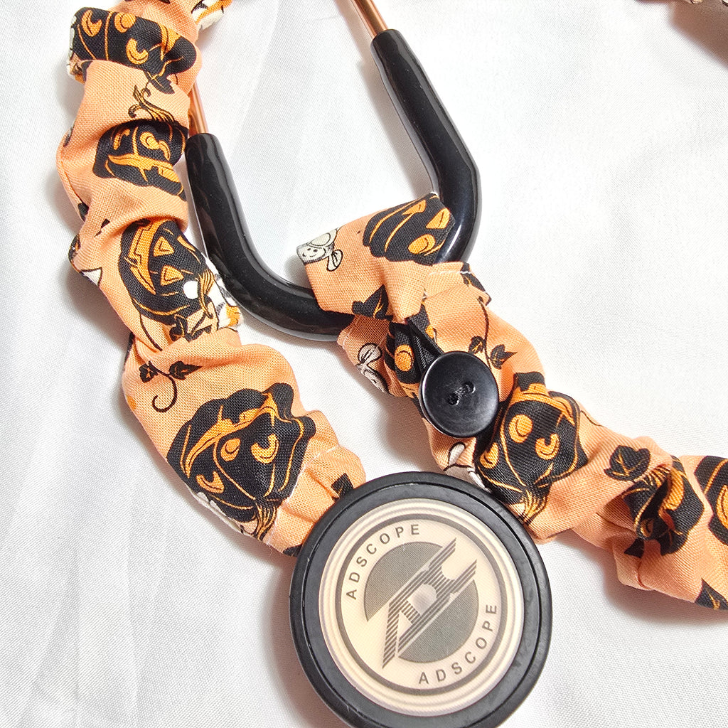 Tigger  Orange Fall Pumpkin Orange Stethoscope Sleeve  Cotton Cover for Nurses