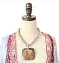 Natural Earthy Boho Beach Classic Statement Unique One of A Kind Shell Necklace