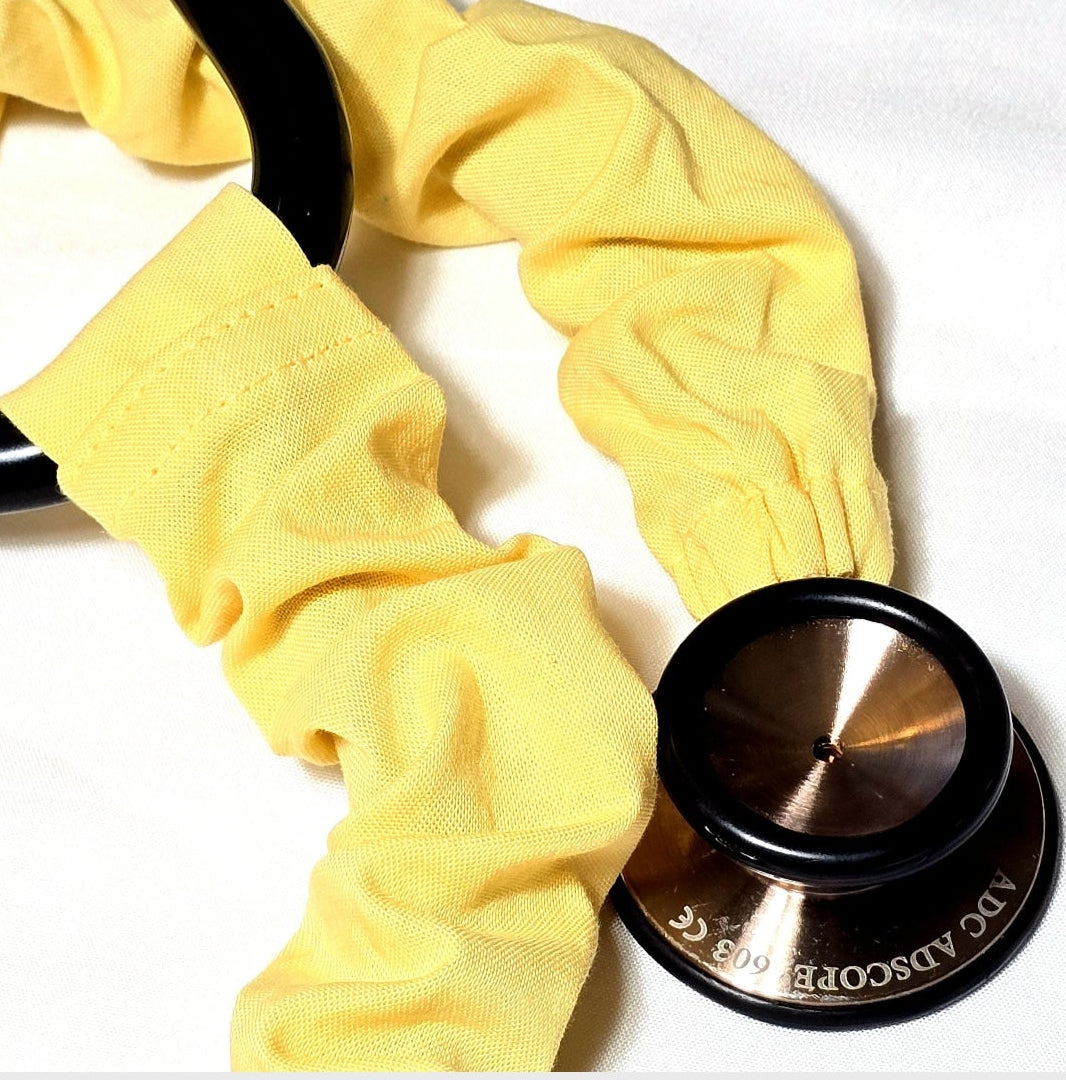 Yellow Stethoscope Cover, Handmade Cotton Stethoscope Sleeve, Nurse Gift, Doctor Gift, Nursing Student Gift, Healthcare Worker Gift