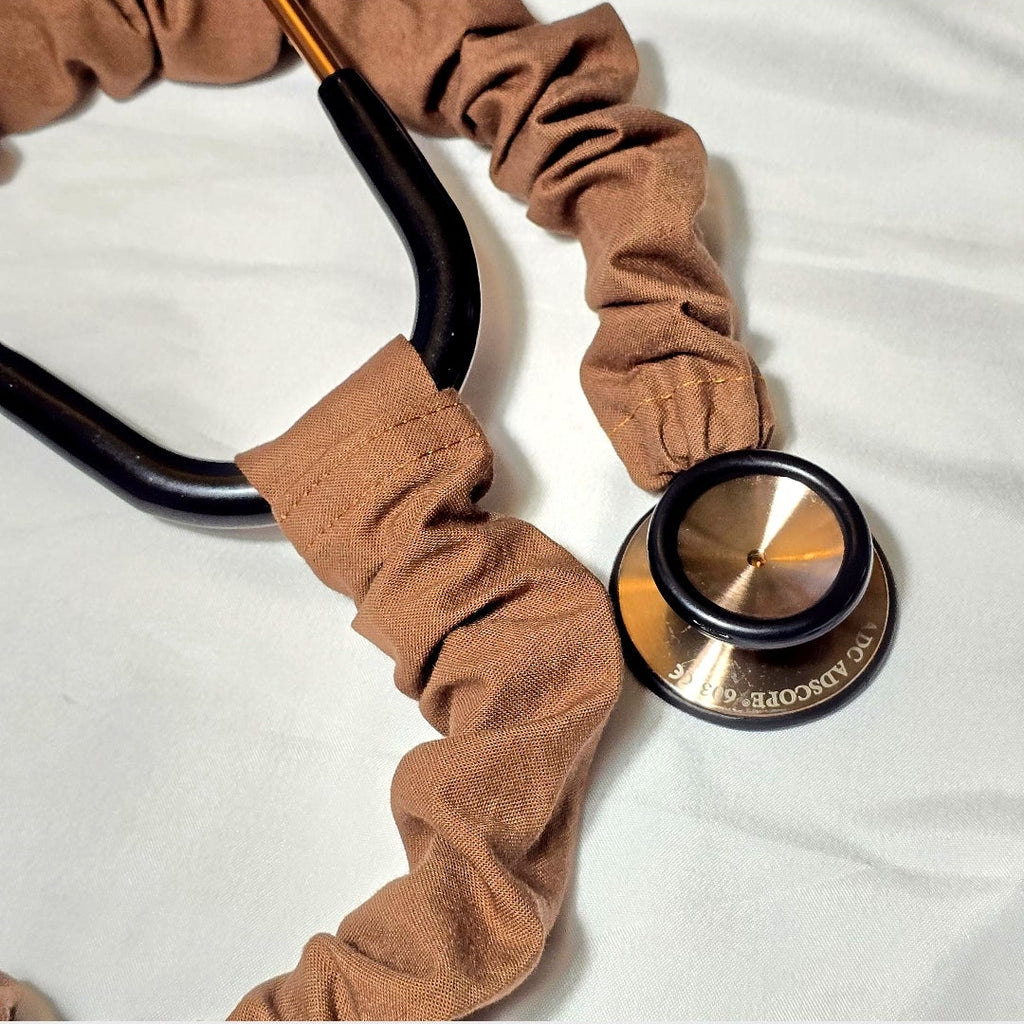 Brown Stethoscope Cover, Handmade Cotton Stethoscope Sleeve, Nurse Gift, Doctor Gift, Nursing Student Gift, Healthcare Worker Gift