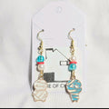 Mismatched Halloween  Whimsical Mummy Drop Earrings