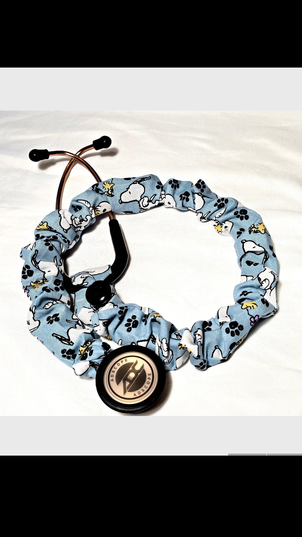 Handmade Snoopy Peanuts Stethoscope Sleeve - Cotton Accessory. Nurse's Doctor's RT'S gift