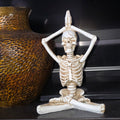 SUKHASANA YOGA SKELETON FIGURINE STATUE HALLOWEEN TABLE TOP DECOR