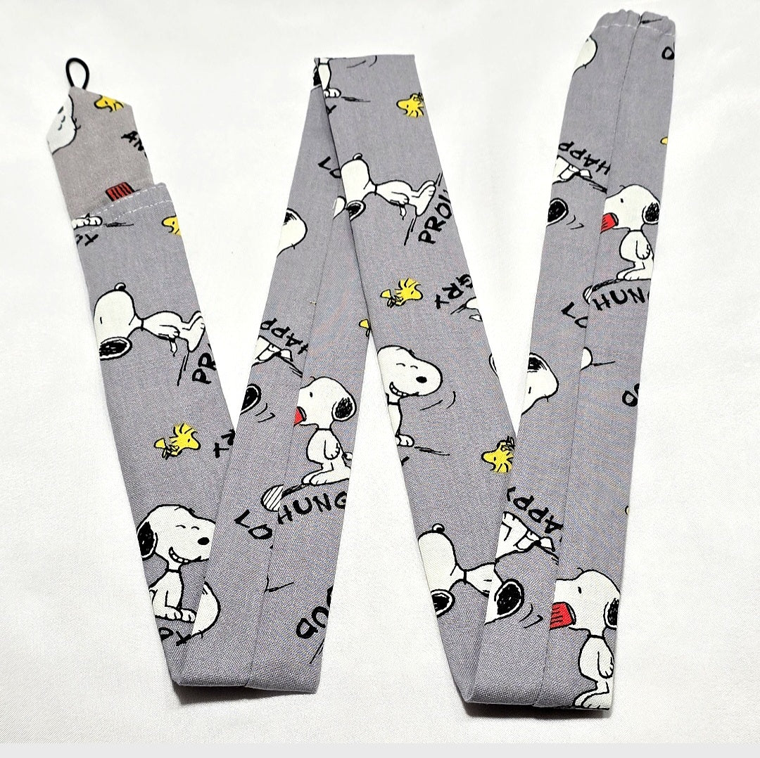 Handmade Gray Snoopy Peanuts Stethoscope Sleeve Cover- Cotton Accessory. Nurse's Doctor's RT'S gift