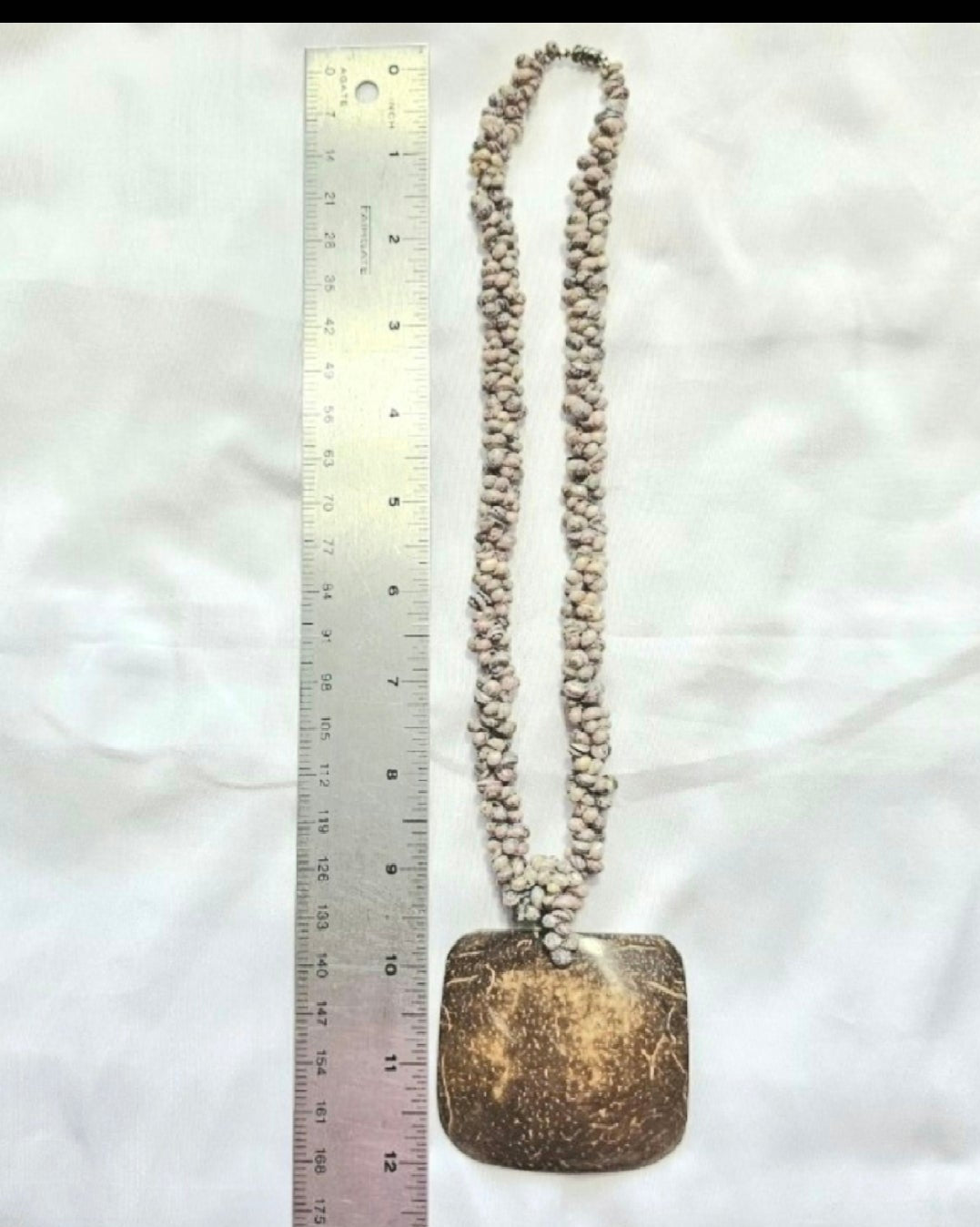 Natural Earthy Boho Beach Classic Statement Unique One of A Kind Shell Necklace