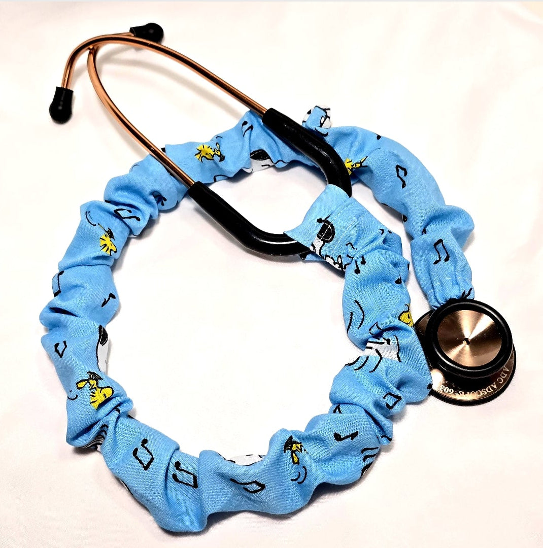 Handmade Blue Snoopy Peanuts Stethoscope Sleeve Cover - Nurse's Doctor's Gift