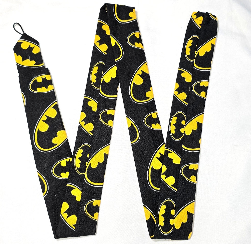 Handmade Black Batman Superhero Stethoscope Sleeve: Colorful Washable Cotton Cover