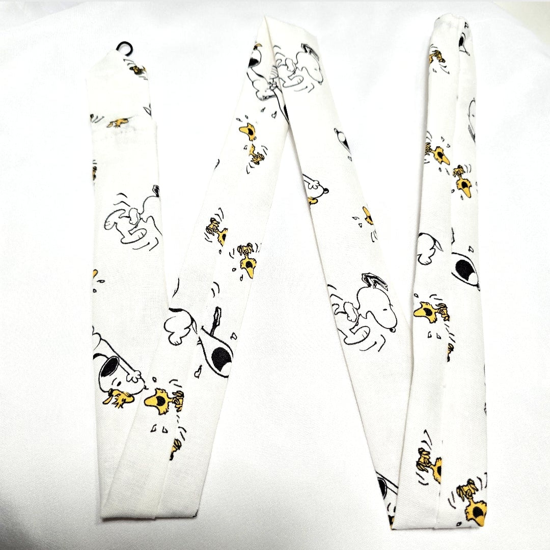 Handmade White Snoopy Peanuts Stethoscope Sleeve Cover - Cotton Accessory. Nurse's Doctor's RT'S gift