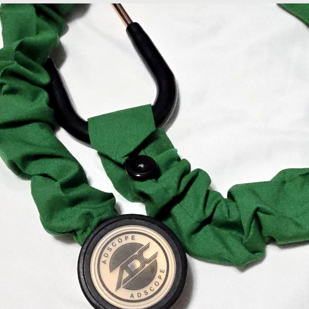 Handmade Plain Green Stethoscope Cover: Washable , Unisex. Doctor's,  RT's,  Nurse's Gift