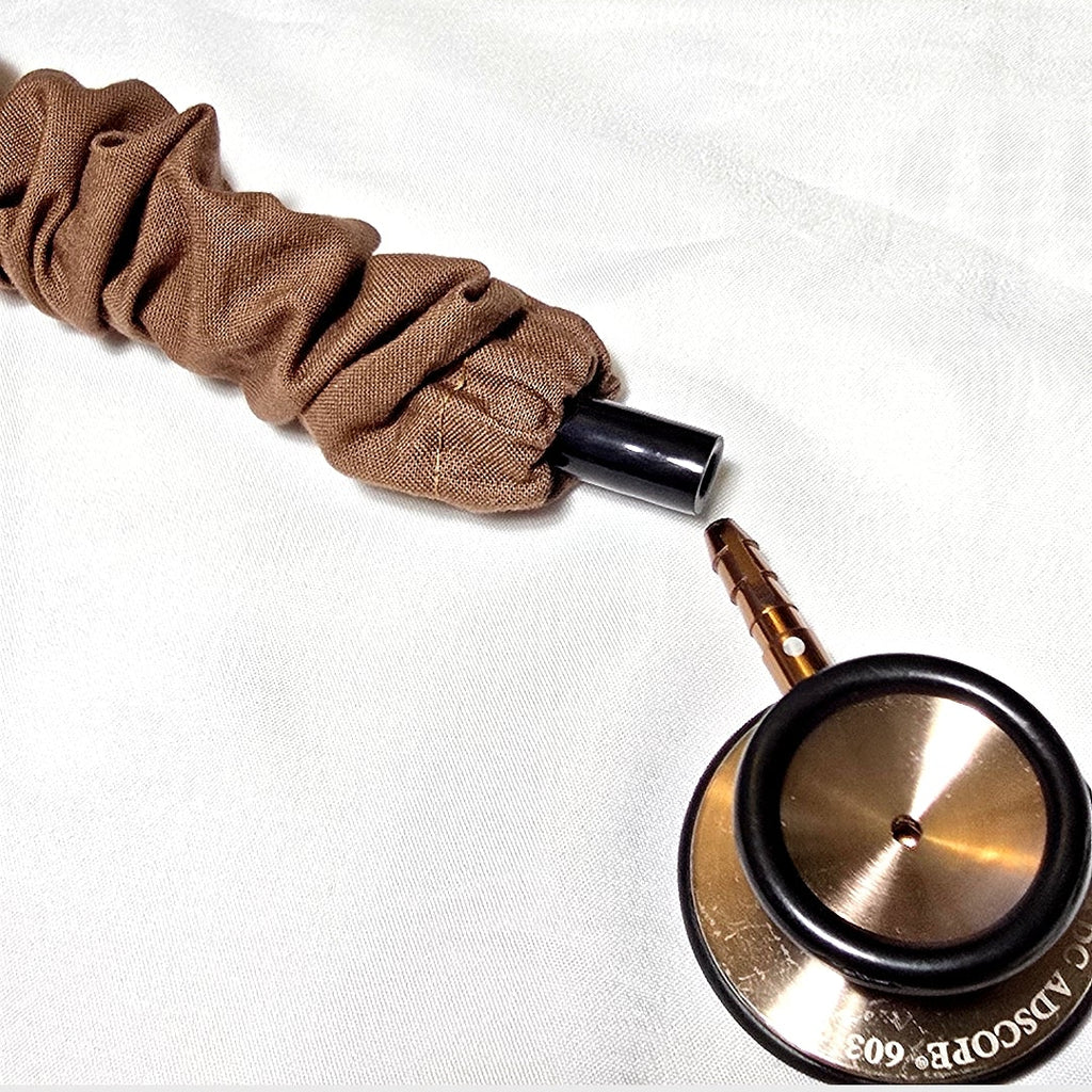 Brown Stethoscope Cover, Handmade Cotton Stethoscope Sleeve, Nurse Gift, Doctor Gift, Nursing Student Gift, Healthcare Worker Gift