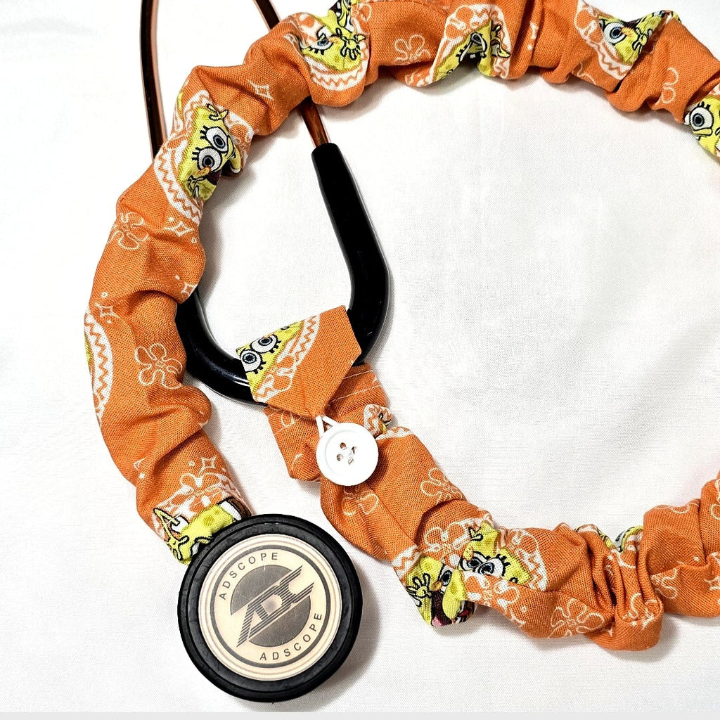 SpongeBob Orange Stethoscope   Cotton Cover : Nurse's Doctor's Gift Idea