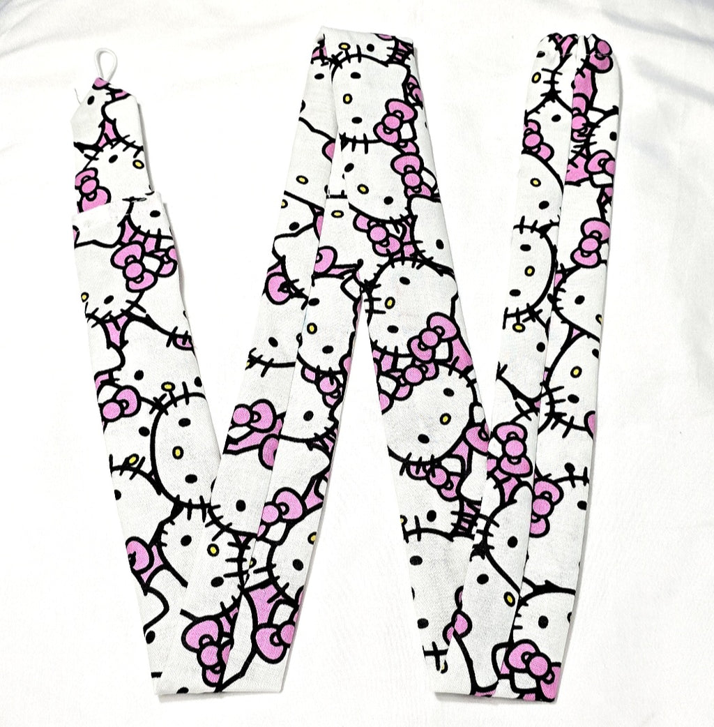 Handmade Cotton Hello Kitty  Washable Stethoscope Sleeve Cover. Doctor's,  RT's,  Nurse's Gift