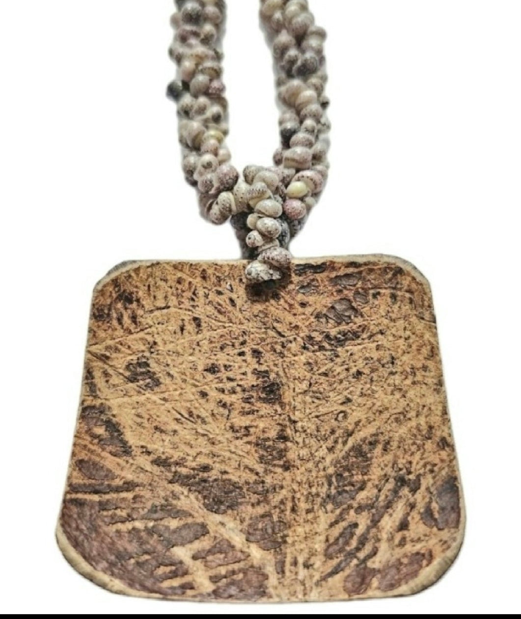 Natural Earthy Boho Beach Classic Statement Unique One of A Kind Shell Necklace