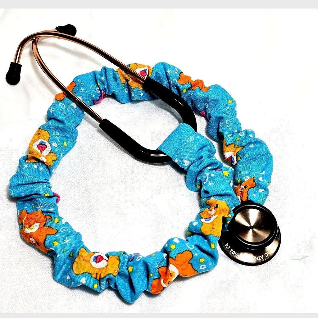 Handmade Vibrant Pink Care Bear Stethoscope Cover - Cotton Accessory