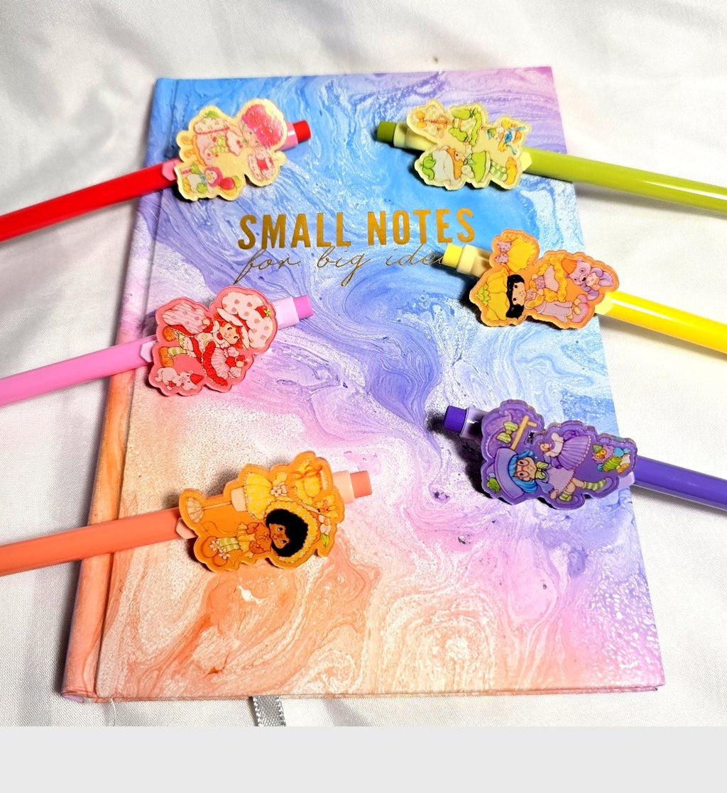 Strawberry Shortcake and Friends Decorated Pencils:  School Supplies
