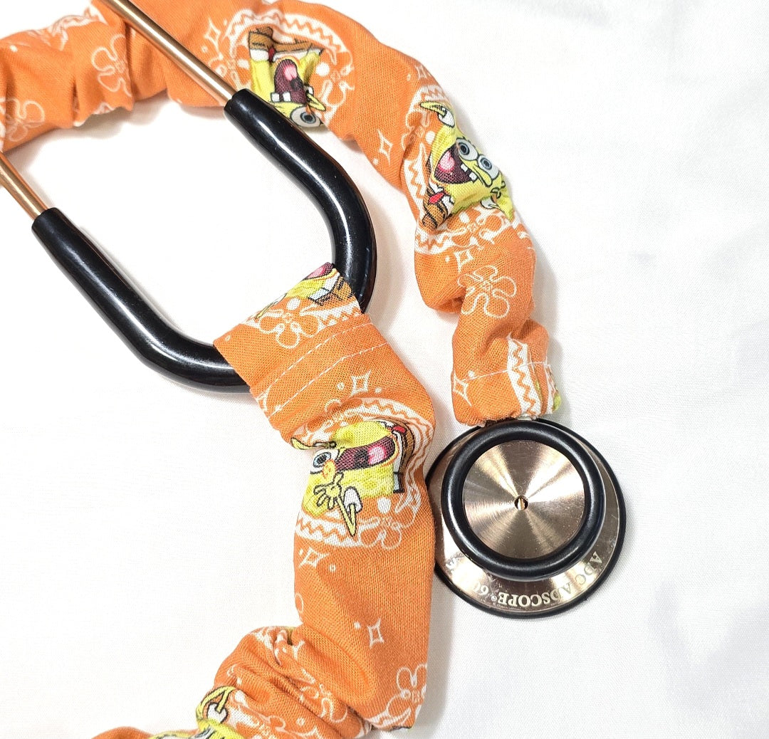 SpongeBob Orange Stethoscope   Cotton Cover : Nurse's Doctor's Gift Idea