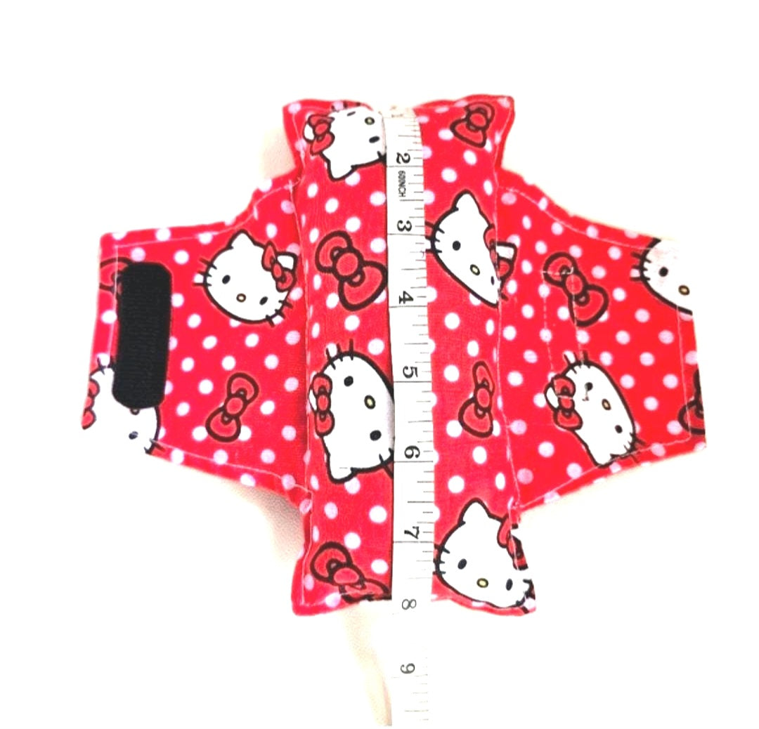 Handmade Red Hello Kitty Cute Soft  Comfy Seat Belt Chemo Port or  Pacemaker Pillow
