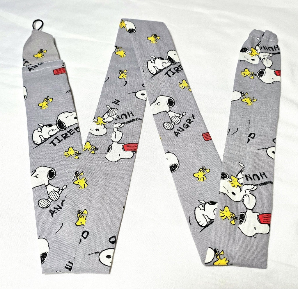 Handmade Gray Snoopy Peanuts Stethoscope Sleeve Cover- Cotton Accessory. Nurse's Doctor's RT'S gift