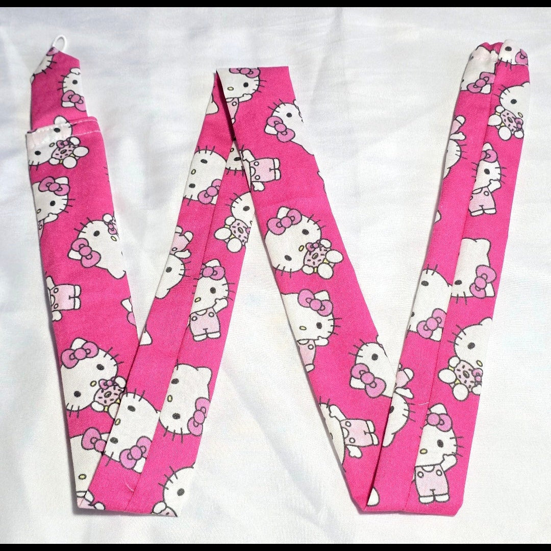 Handmade Pink Cotton Hello Kitty Washable Stethoscope Sleeve Cover. Doctor's,  RT's,  Nurse's Gift
