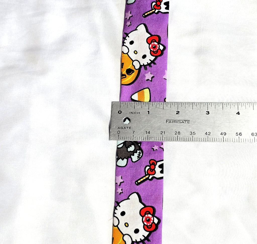 Handmade Purple Hello Kitty Halloween Stethoscope Sleeve Cover for Nurses Doctors and RTs: Washable Cotton Fun Cover