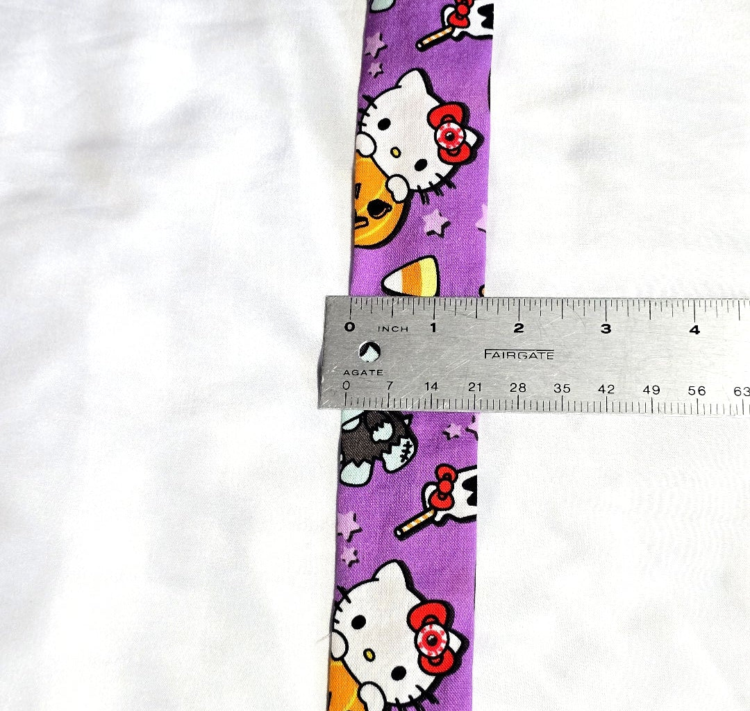 Handmade Purple Hello Kitty Halloween Stethoscope Sleeve Cover for Nurses Doctors and RTs: Washable Cotton Fun Cover