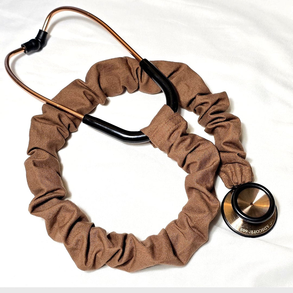 Brown Stethoscope Cover, Handmade Cotton Stethoscope Sleeve, Nurse Gift, Doctor Gift, Nursing Student Gift, Healthcare Worker Gift