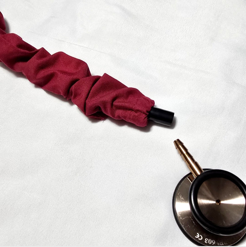 Handmade Plain Burgundy  Stethoscope Cover: Washable , Unisex. Doctor's,  RT's,  Nurse's Gift
