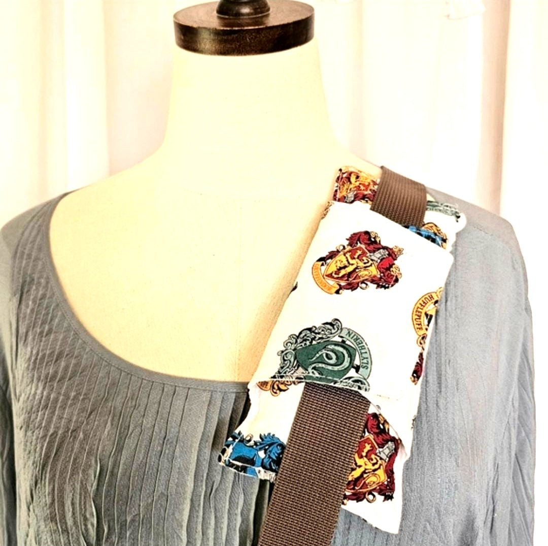 Handmade Harry Potter Hogwarts Cancer Patient's Seat Belt Chemo Port Pillow or Pacemaker Pillow