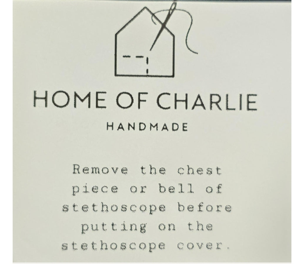 Handmade Plain Black Stethoscope Cover: Washable , Unisex. Doctor's,  RT's,  Nurse's Gift